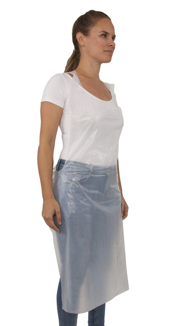 Polyethylene Apron, 0.75 mil., White, 1000/Case