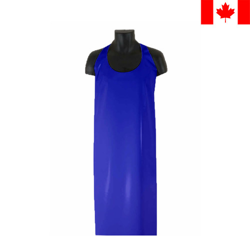 Polyurethane Apron, 5.5 mil., Blue, 24/Case