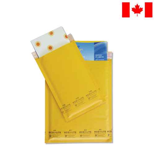 Bubble Mailer, #000, 4” x 8”, Gold, 500/Case