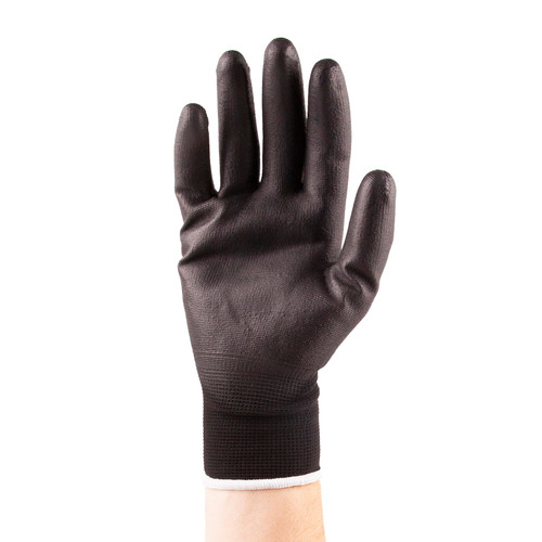Polyurethane Coated Glove, Black, 2X-Large, 12 Pairs/Bag