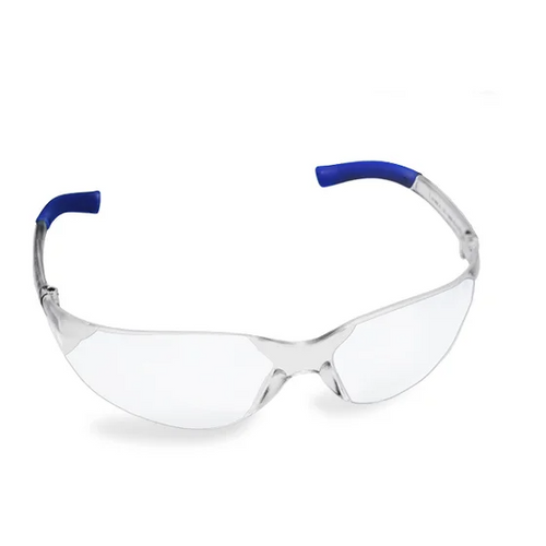 Wrap Around Safety Glasses, Anti-Fog Clear, 12/Box