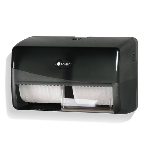 NOIR Twin Bathroom Tissue Dispenser, #09652, Black