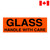 Handling Label, 2" x 5", Glass handle with care, 500/Roll