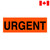 Handling Label, 2" x 5", Urgent, 500/Roll