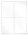 Laser Sheet Label, 4-1/4" x 5-1/2", 250 Sheets/Case