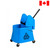 Elephant Foot 40qt. Mop Bucket and Wringer, Blue