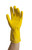 Chemical Resistant Latex Glove, 16 mil., Yellow, Large, 12 Pairs/Bag