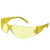 One-Piece Lens Safety Glasses, Amber Lens, 12/Box