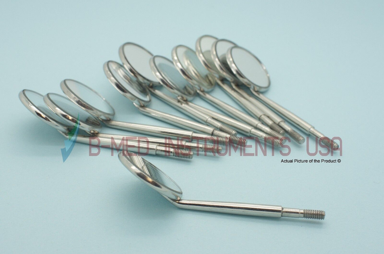 12 Dental Magnifying Mouth Mirrors 4 Cone Socket