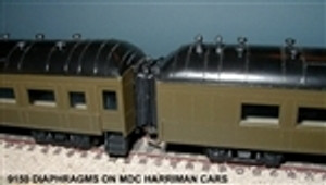 HO Diaphragms for MDC/Roundhouse/Athearn Harriman Car (black) HO Diaphragms for MDC/Roundhouse/Athearn Harriman Car (black)