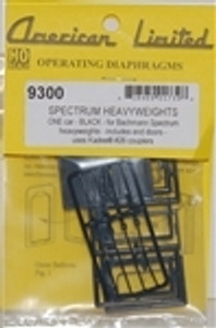 HO Diaphragms for Bachmann Spectrum Heavyweight Car HO Diaphragms for Bachmann Spectrum Heavyweight Car