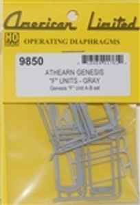 HO Diaphragms for Athearn Genesis F Unit A-B (gray) HO Diaphragms for Athearn Genesis F Unit A-B (gray)