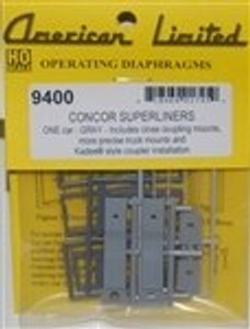 HO Diaphragms for Concor Superliner Car (gray) HO Diaphragms for Concor Superliner Car (gray)