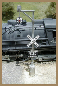 HO Wigwag grade Crossing Signals Kit (2 signals per Kit) HO Wigwag grade Crossing Signals Kit (2 signals per Kit)