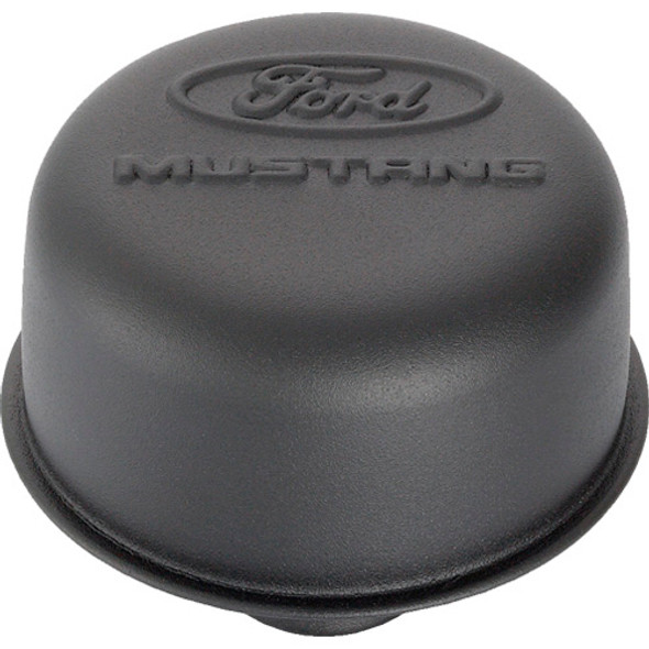Ford Black Steel Breather W/Ford Mustang Logo 302-221