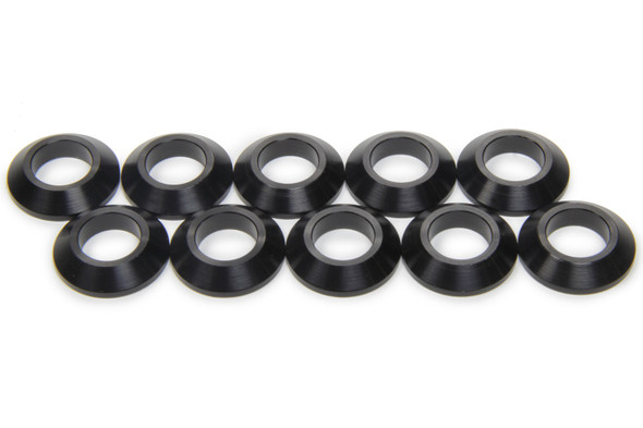 Mpd Racing 1In Cone Spacer 10 Pack Aluminum - Black Mpd41006