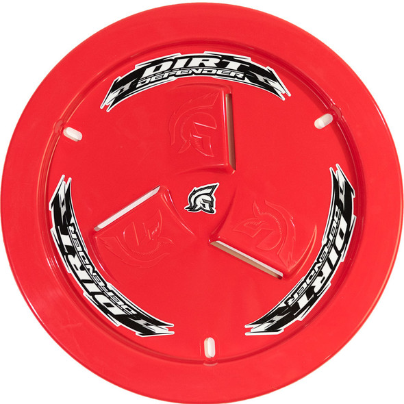 Dirt Defender Racing Products Wheel Cover Red Vented 10190