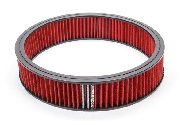 Edelbrock Air Filter Element Red 14In X 3In 43666