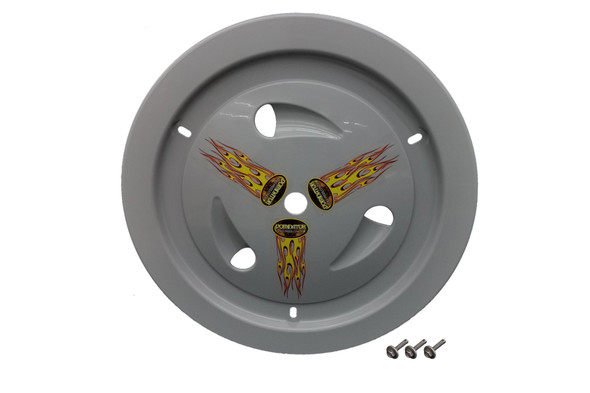 Dominator Racing Products Wheel Cover Bolt-On Gray Real Style 1007-B-Gry