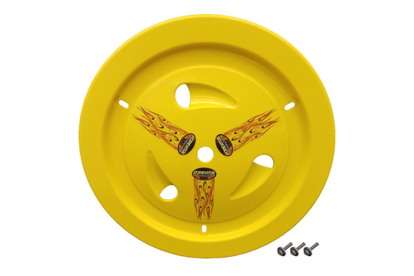 Dominator Racing Products Wheel Cover Bolt-On Yellow Real Style 1007-B-Ye
