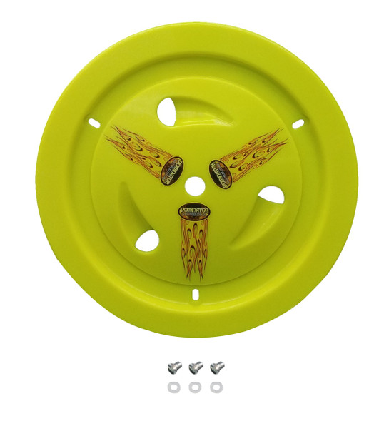 Dominator Racing Products Wheel Cover Dzus-On Fluo Yellow 1013-D-Floye