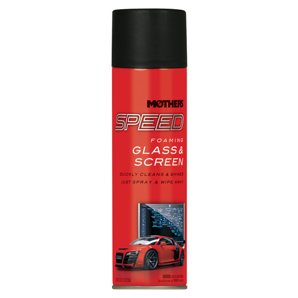 Mothers Speed Foaming Glass Cleaner 19Oz. Can 16619