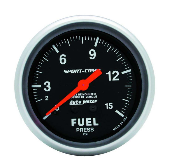 Autometer 0-15 Fuel Pressure Gauge 3411