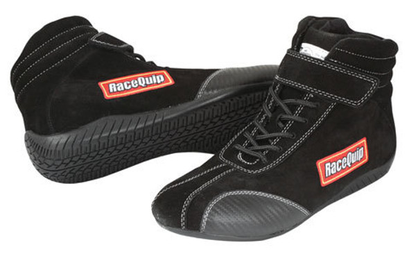 Racequip Shoe Ankletop Black Size 11.5 Sfi 30500115Rqp