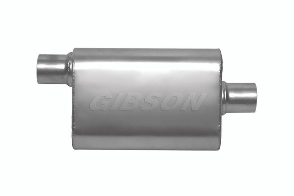 Gibson Exhaust Cft Superflow Offset/Cen Ter Oval Muffler Stainle 55140S