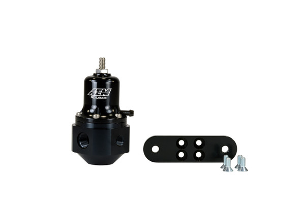 Aem Electronics Universal Adjstable Fuel Pressure Regulator Black 25-302Bk
