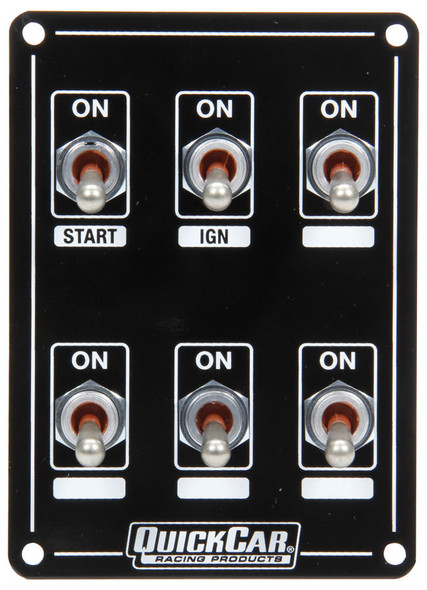 Quickcar Racing Products Ignition Panel Extreme 6 Switch Dual Ignition 50-7611