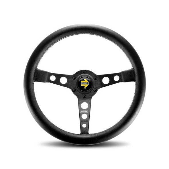 Momo Automotive Accessories Prototipo Steering Wheel Black Leather Pro35Bk2B