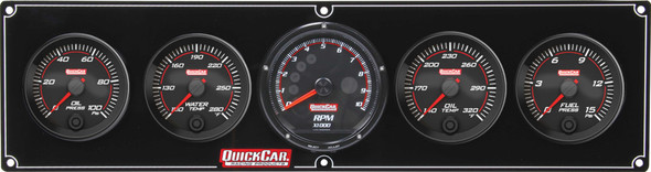 Quickcar Racing Products Redline 4-1 Gauge Panel Op/Wt/Ot/Fp W/Recall Tac 69-4051