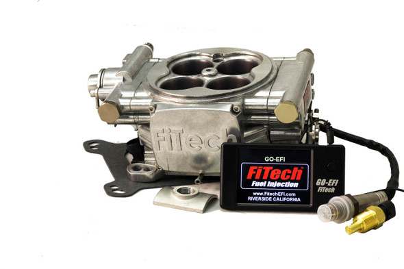 Fitech Fuel Injection Go Efi 4 600Hp Basic Kit Bright Tumble Finish 30001