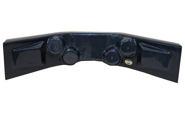 Dominator Racing Products Dash Panel Curved Black 30In W X 12In D X 6.5In 910-Bk