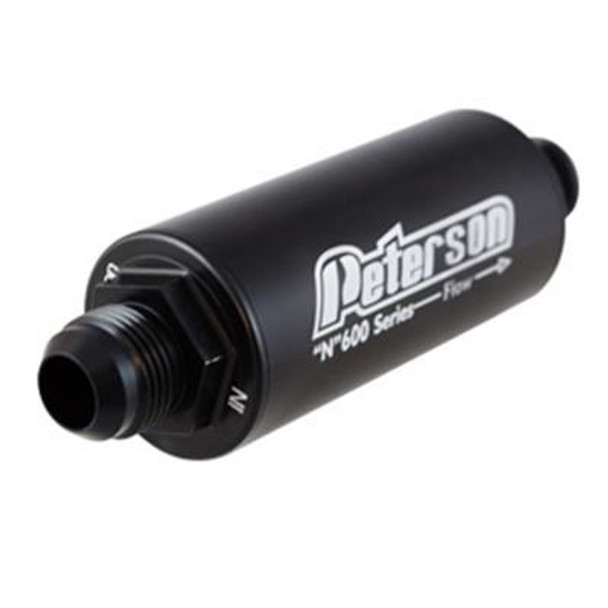 Peterson Fluid Fuel Filter -6An 100 Micro Black 09-0620