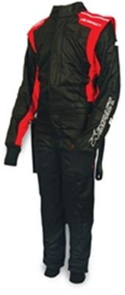 Impact Racing Suit D/L Mini Racer 1 Pc X-Large Blk / Red 21410607