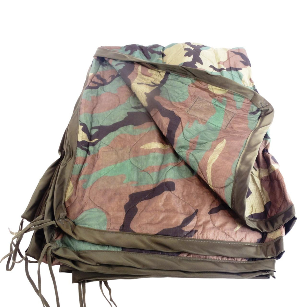 US Military Woodland Camouflage Wet Weather Poncho Liner