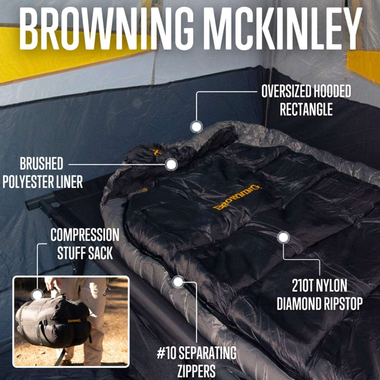 Browning McKinley -30° Sleeping Bag for Cold Weather