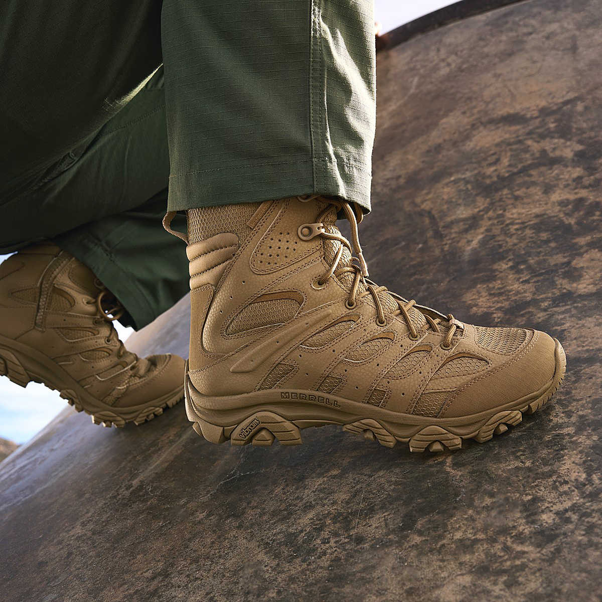 Merrell Men's Moab 3 8″ Tactical Zip Waterproof Boots