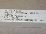 U.S. Military Laryngeal Mirror (size 00)