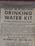 WWII U.S. Navy Drinking water Kit (empty)