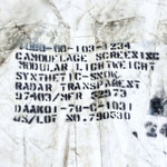 Camo Net System Cover - label