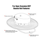 Line drawing showing details of Military Scorpion OCP Boonie Hat