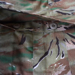 Camo Cargo Shorts - back pocket buttons closed