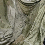 U.S. Military Cargo Parachute - panel stitching - olive drab
