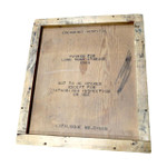 Hospital Huck Towel - wood crate top