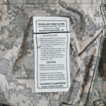 Combat Uniform Trousers - care label