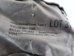US Navy NWU Type II Helmet Cover label