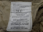 US Navy Working Uniform Type II Trousers label